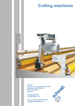Cutting machines and systems - schwab F&ouml;rder