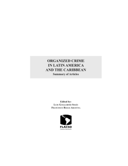 Organized crime in Latin America and The Caribbean: resumen de