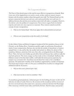 The Transportation Revolution