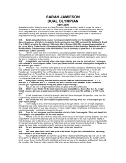 SARAH JAMIESON - Geelong Region Cross Country