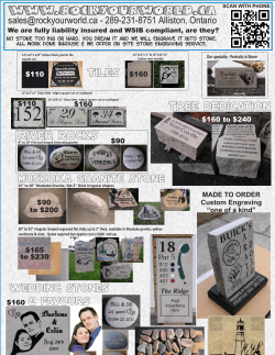 SEO Garden Stone pricing - Stone Engraving Ontario