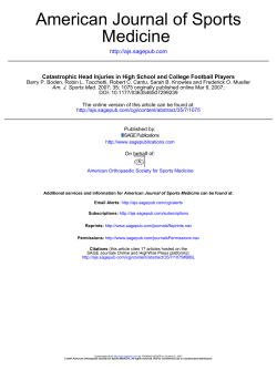 Medicine American Journal of Sports