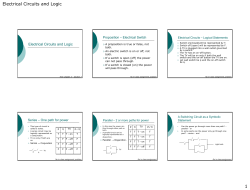 Electrical Circuits and Logic