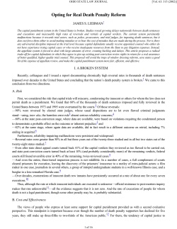 Opting for Real Death Penalty Reform