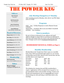 THE POWDER KEG - Temple Gun Club