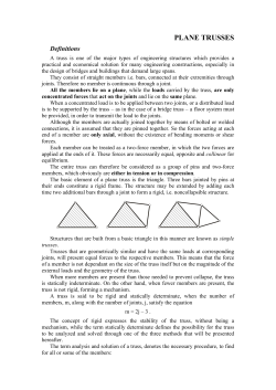PLANE TRUSSES