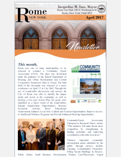 This month, - City of Rome