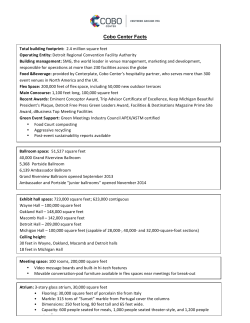 Cobo Center Facts