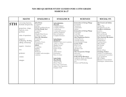 nis 3rd quarter study guides for 5-11th grade march 26