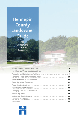 Identifying and protecting natural areas