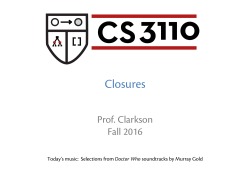 Closures
