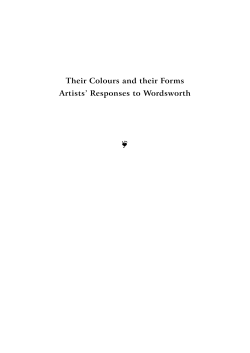 Artists` Responses to Wordsworth - SURE