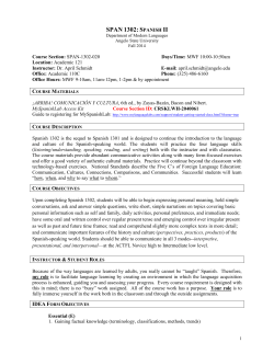 Spanish 1302 - Angelo State University