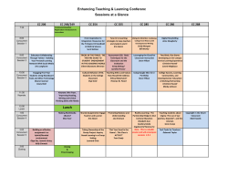 Sessions at a Glance
