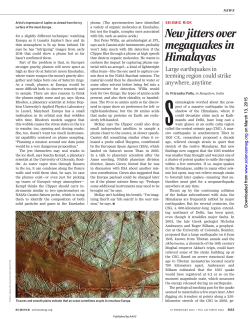 Concerns over mega-earthquakes in the Himalaya