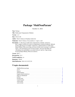 Package `MultNonParam`