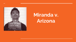 Miranda v. Arizona