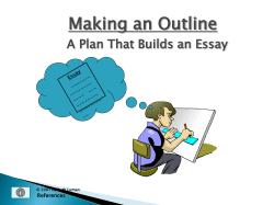 Making an Outline