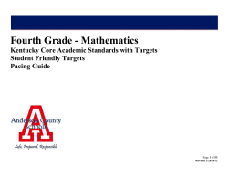Fourth Grade - Mathematics