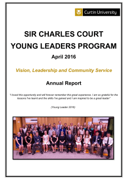 sir charles court young leaders program
