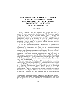 functionalism`s military necessity problem: extraterritorial habeas