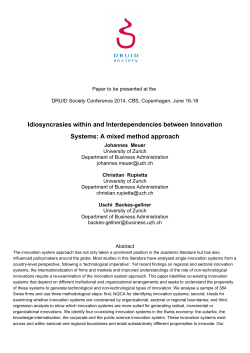 Idiosyncrasies within and Interdependencies between