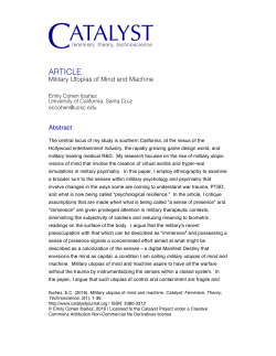 article - Catalyst: Feminism, Theory, Technoscience