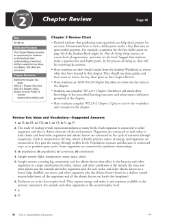 Chp 2 review answers - Lighthouse Christian Academy