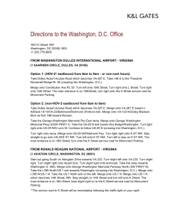 Directions to the Washington, D.C. Office