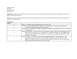 Madison Wexler Miss Raub English 11 Honors Due 1/19/12 Central