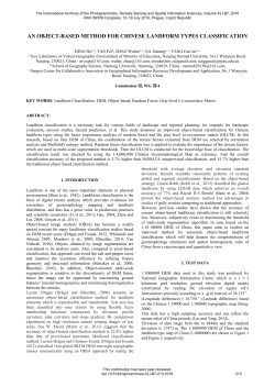 an object-based method for chinese landform