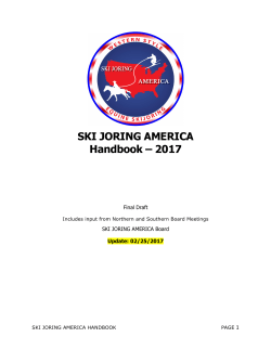 SJA 2017 Handbook - Skijoring America
