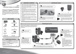 2 PIR Color Cameras w/ Switchbox