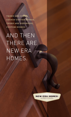 New Era Homes Main Brochure