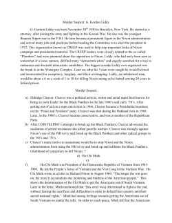 suspect bios - Northern Highlands