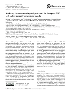 Analyzing the causes and spatial pattern of the European 2003