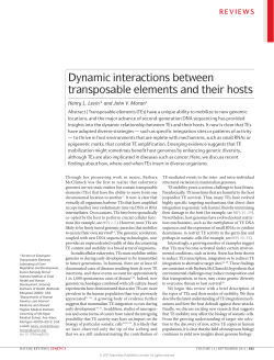 Dynamic interactions between transposable elements and their hosts