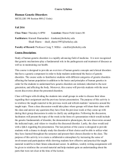 Human Genetic Disorders