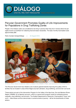 Peruvian Government Promotes Quality-of-Life - Dialogo