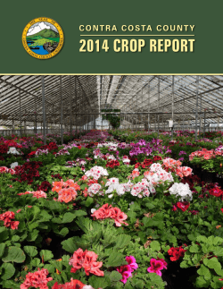 2014 crop report - Contra Costa County