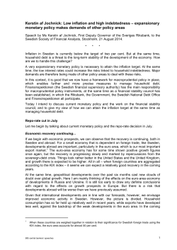 Low inflation and high indebtedness