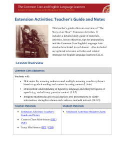 Teacher`s Guide - Colorin Colorado