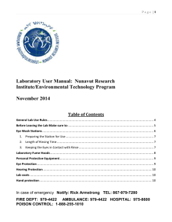 Guidelines - Nunavut Research Institute