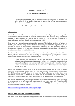 Is the universe expanding