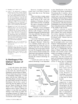 Is Hatshepsut the biblical `Queen of Sheba`?