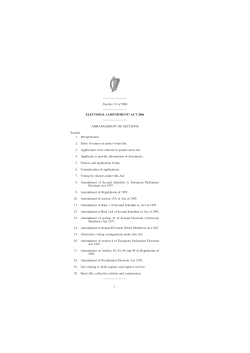 Electoral (Amendment) Act 2006