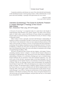 Liberation Ecclesiology? The Quest for Authentic Freedom in