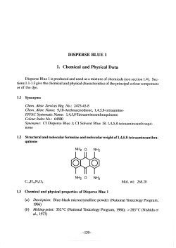 Disperse Blue 1 - IARC Monographs on the Evaluation of