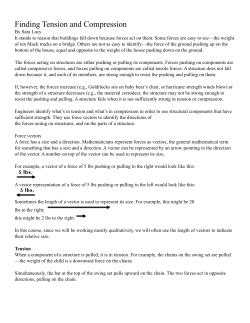 Finding Tension and Compression