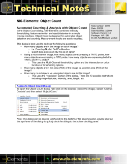 NIS-Elements: Object Count